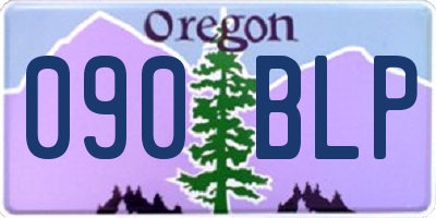 OR license plate 090BLP