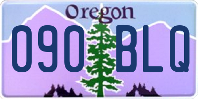 OR license plate 090BLQ