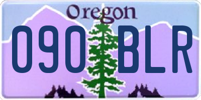 OR license plate 090BLR