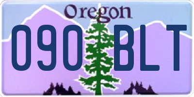 OR license plate 090BLT