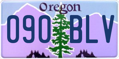 OR license plate 090BLV