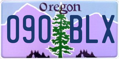 OR license plate 090BLX