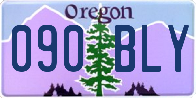 OR license plate 090BLY