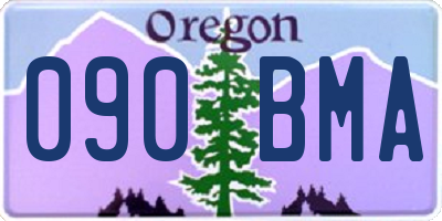 OR license plate 090BMA