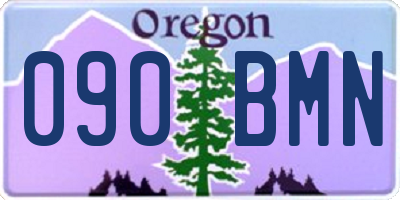 OR license plate 090BMN