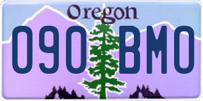 OR license plate 090BMO