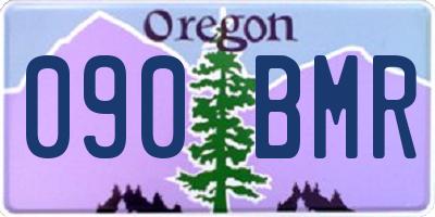 OR license plate 090BMR