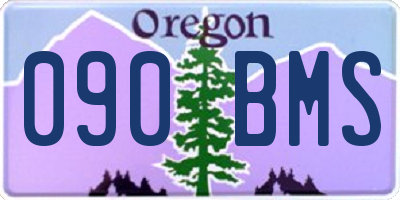 OR license plate 090BMS