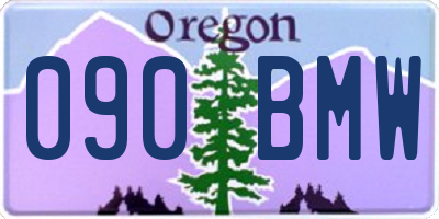 OR license plate 090BMW