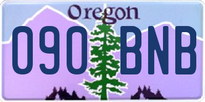 OR license plate 090BNB