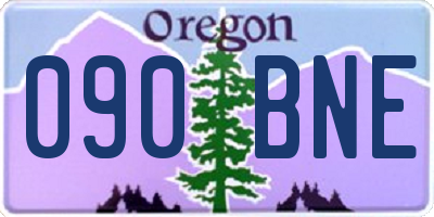 OR license plate 090BNE