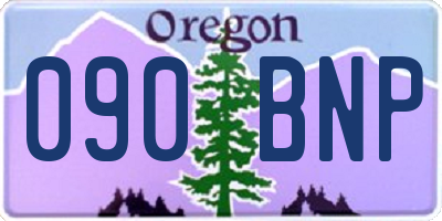 OR license plate 090BNP