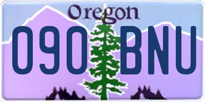 OR license plate 090BNU