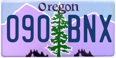 OR license plate 090BNX