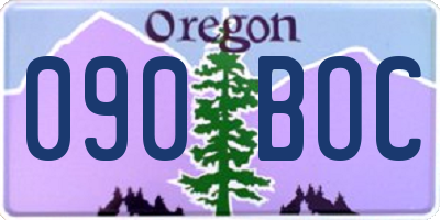 OR license plate 090BOC