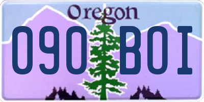 OR license plate 090BOI