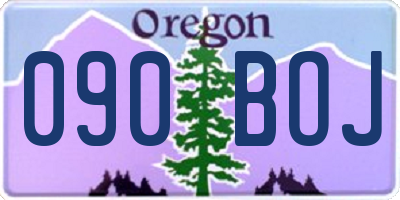 OR license plate 090BOJ