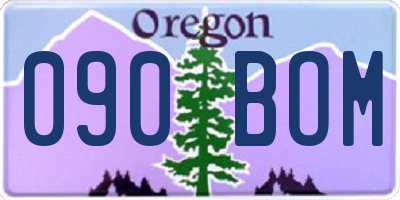OR license plate 090BOM