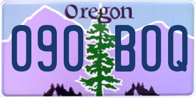OR license plate 090BOQ