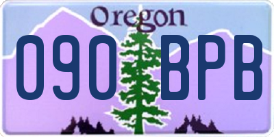 OR license plate 090BPB