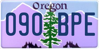 OR license plate 090BPE