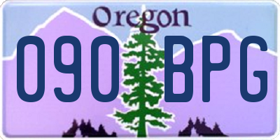 OR license plate 090BPG