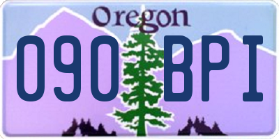 OR license plate 090BPI