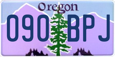 OR license plate 090BPJ