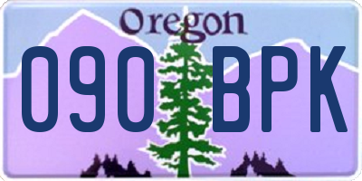 OR license plate 090BPK