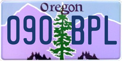 OR license plate 090BPL