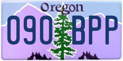 OR license plate 090BPP