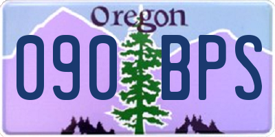 OR license plate 090BPS