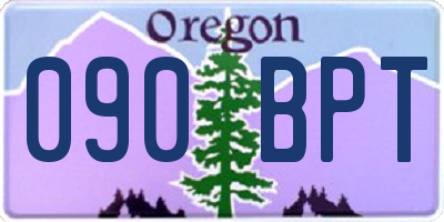 OR license plate 090BPT