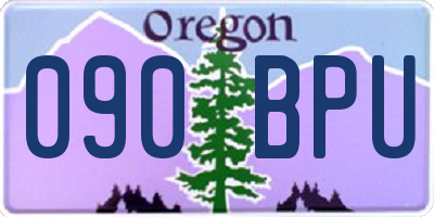OR license plate 090BPU