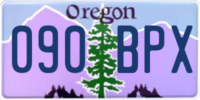 OR license plate 090BPX