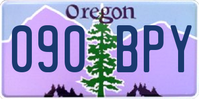 OR license plate 090BPY