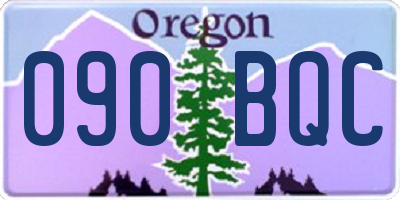 OR license plate 090BQC