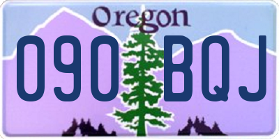 OR license plate 090BQJ