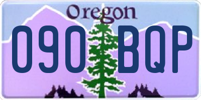 OR license plate 090BQP