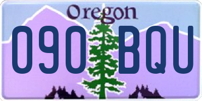 OR license plate 090BQU