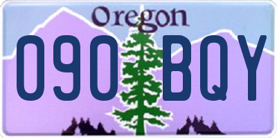 OR license plate 090BQY