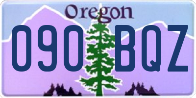 OR license plate 090BQZ