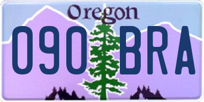 OR license plate 090BRA