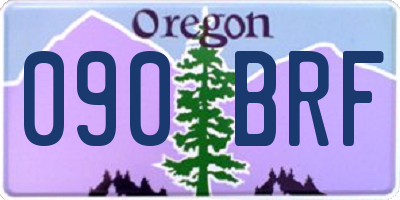 OR license plate 090BRF