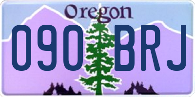 OR license plate 090BRJ