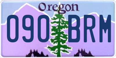 OR license plate 090BRM