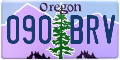OR license plate 090BRV