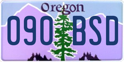 OR license plate 090BSD