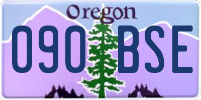 OR license plate 090BSE
