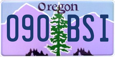OR license plate 090BSI